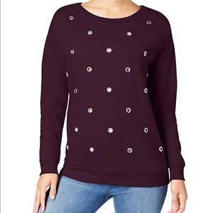 Ultra Flirt Grommet Sweatshirt Size Small NEW